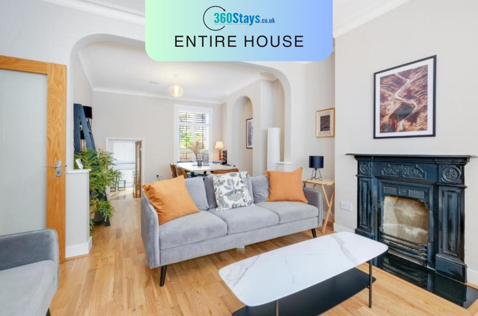 Luxury 3 Bedroom 2 Bathroom House, Fulham By 360Stays Londra Exterior foto